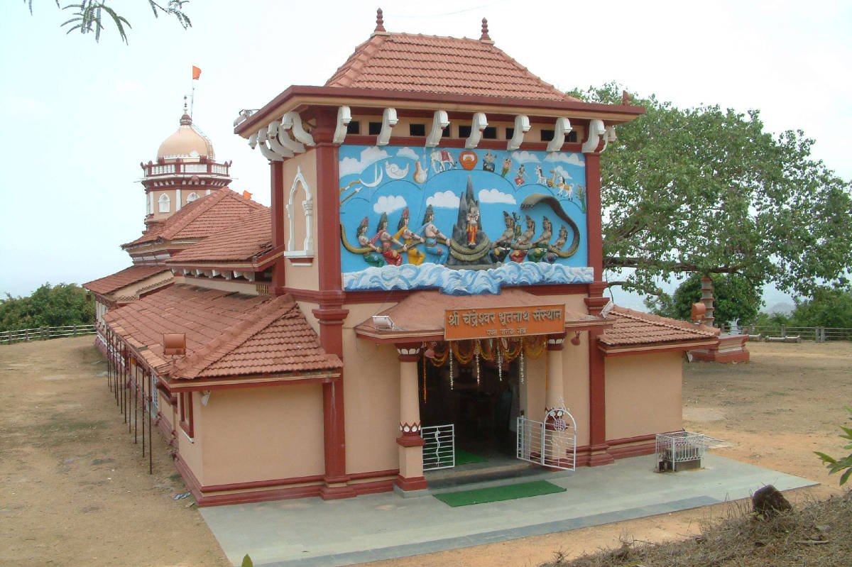 famous shiva temple on hilltop goa, bhootnath temple south goa, temples to visit in south goa