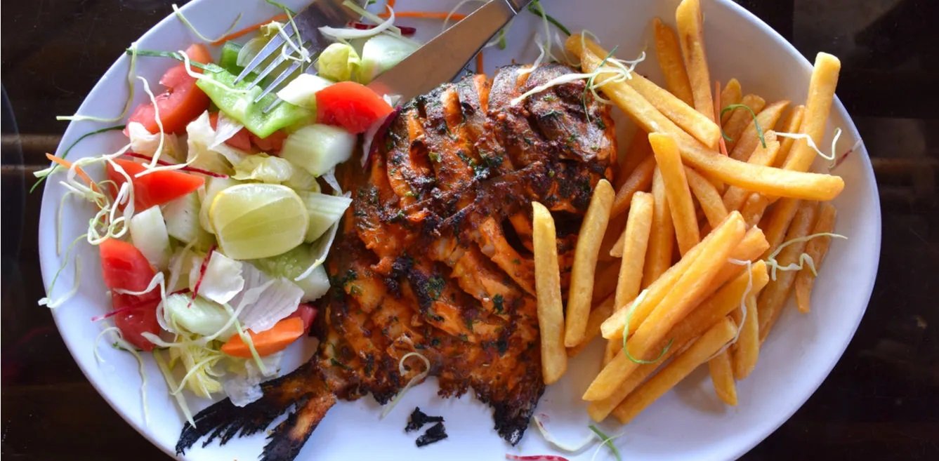 Famous fish fry from Goan cuisine