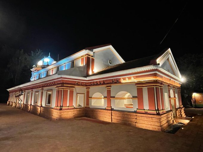 newly restored temples of royal saptakoteshwar at narve goa